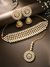 Classic Statement Kundan Pearl Choker Necklace Set