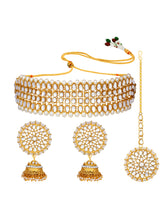 Classic Statement Kundan Pearl Choker Necklace Set