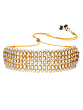 Classic Statement Kundan Pearl Choker Necklace Set