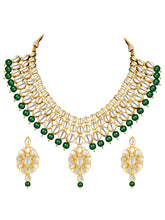 Jewelled Greens Kundan Necklace Set