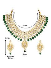 Jewelled Greens Kundan Necklace Set