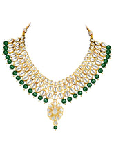 Jewelled Greens Kundan Necklace Set