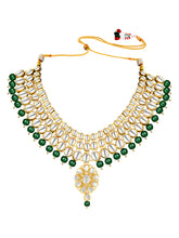 Jewelled Greens Kundan Necklace Set