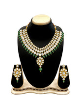 Jewelled Greens Kundan Necklace Set