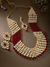 Ravishing Maroon Rani Haar Set