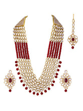 Ravishing Maroon Rani Haar Set