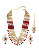 Ravishing Maroon Rani Haar Set