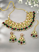 Crimson  Garden Necklace Set