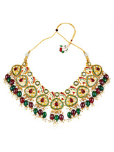 Crimson  Garden Necklace Set