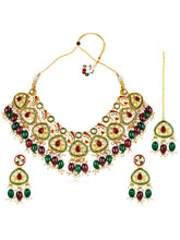 Crimson  Garden Necklace Set