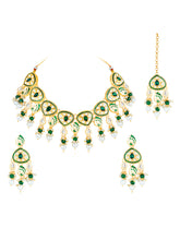 Earthy Glam Green Necklace Set