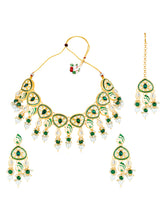 Earthy Glam Green Necklace Set