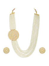 Pearl Cascade Kundan Layered Necklace