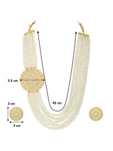 Pearl Cascade Kundan Layered Necklace