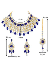 Royal Radiance Blue Crystal Choker Set