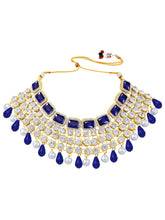 Royal Radiance Blue Crystal Choker Set