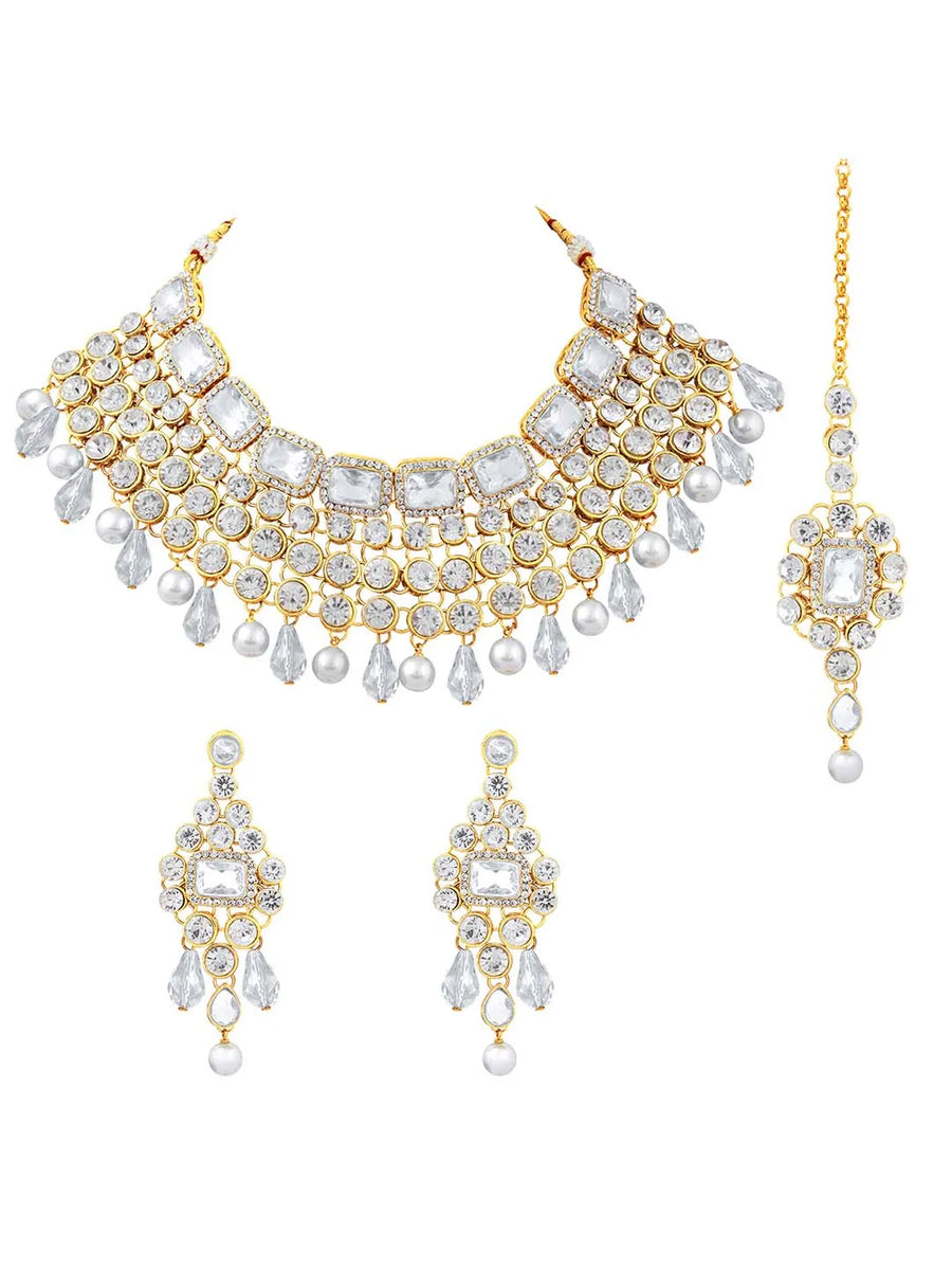 Crystal Choker Set Online | Sparkling & Elegant Designs – Peora