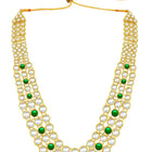 Celebrity Influence Kundan Necklace Set - Green