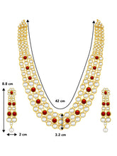 Celebrity Influence Anushka Sharma's Maroon Kundan Necklace Set