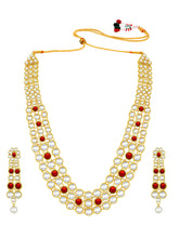 Celebrity Influence Anushka Sharma's Maroon Kundan Necklace Set