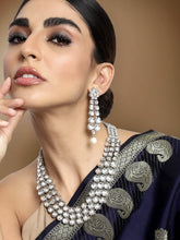 Celebrity Influence Anushka Sharma's Silver Kundan Necklace Set