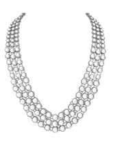 Celebrity Influence Anushka Sharma's Silver Kundan Necklace Set