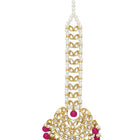 Stud Maang Tikka Sparkle – Dazzling Forehead Accessory | Peora

