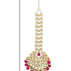 Stud Maang Tikka Sparkle – Dazzling Forehead Accessory | Peora

