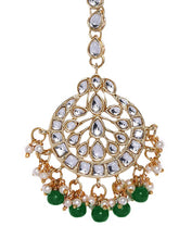 Kundan Pearl Maangtikka – Graceful Bridal Forehead Jewellery | Peora


