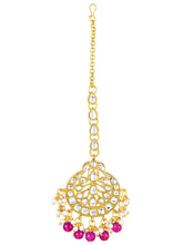 Peora Floral Charm Maang Tikka - Gold