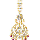 Crystal Glow Crescent Maangtikka