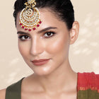 Crystal Glow Crescent Maangtikka