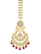 Crystal Glow Crescent Maangtikka