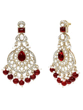 Gold Plated Crownwork Kundan Tikka Set