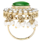 Gold Plated Verdant Majesty Kundan Tikka Set