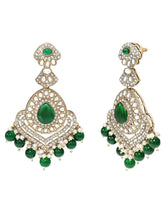 Gold Plated Verdant Majesty Kundan Tikka Set