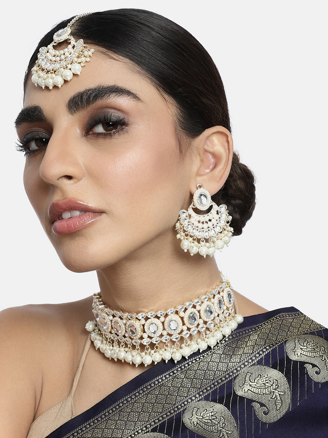 Pearl Panache Kundan Choker Set