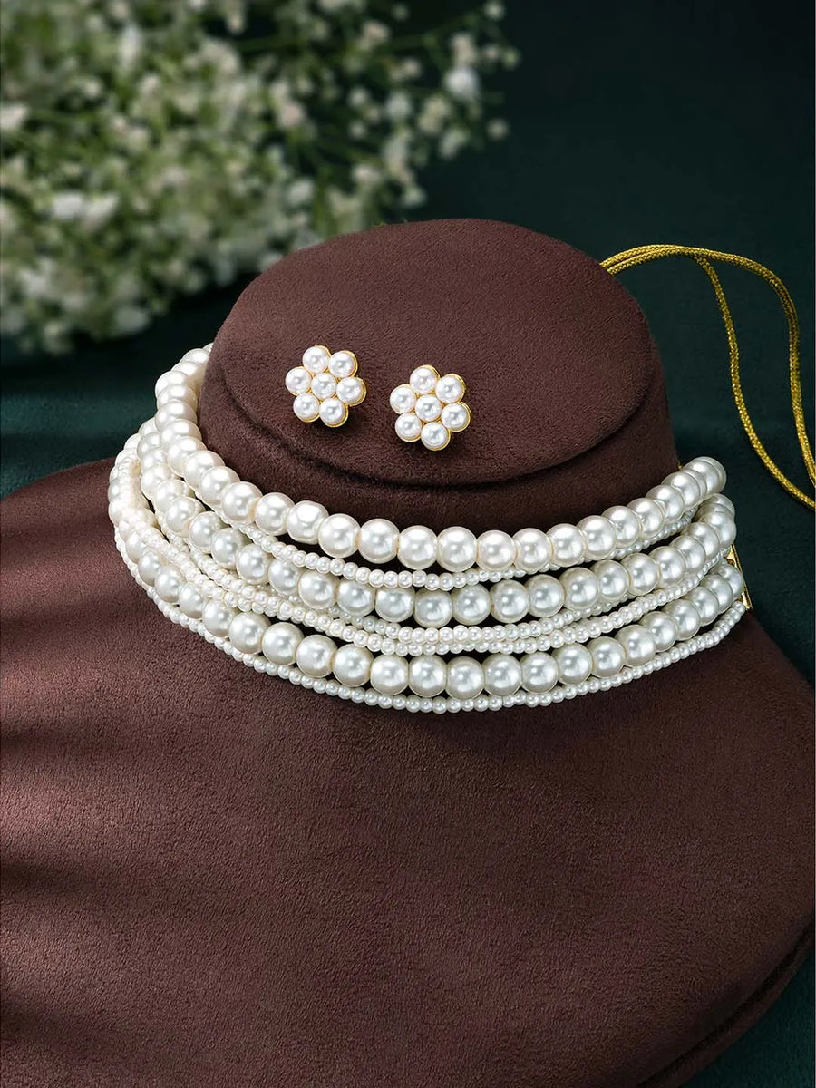 Pearl Choker Set | Peora Jewellery – Timeless Bridal & Formal Elegance
