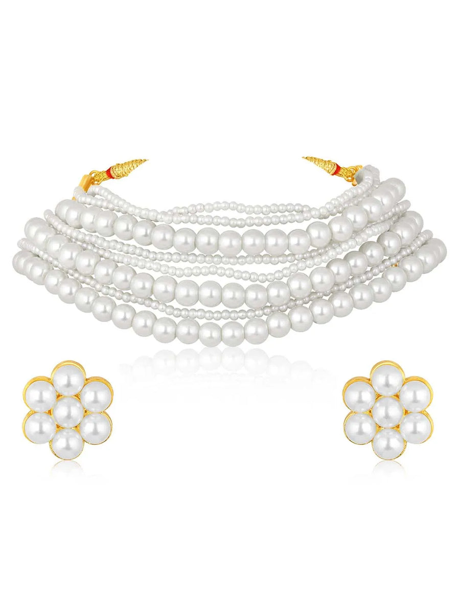 Pearl Choker Set | Peora Jewellery – Timeless Bridal & Formal Elegance