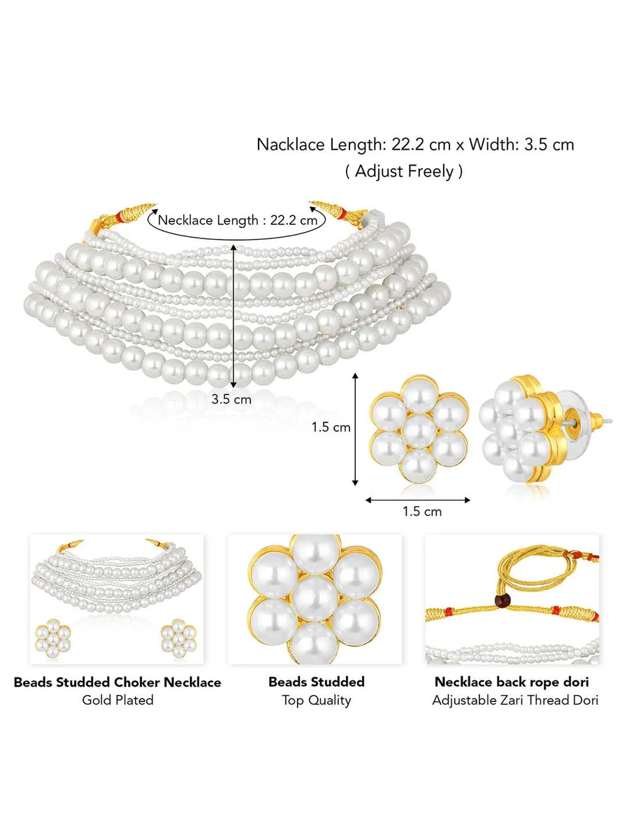 Pearl Choker Set | Peora Jewellery – Timeless Bridal & Formal Elegance