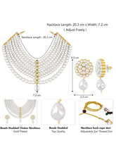 Glamorous Pearl Choker Set Contemporary