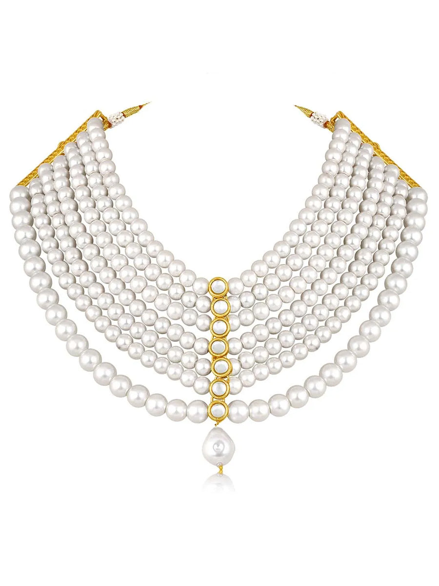 Pearl Choker Set | Peora Jewellery – Classic Bridal & Evening Elegance