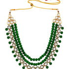 Jewelled Fantasy Kundan Pearl Necklace - Green