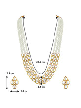 Green Symphony Kundan Long Necklace Set