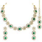 Gold Plated Emerald Opulence Necklace Set
