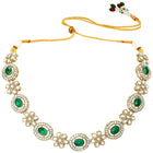 Gold Plated Emerald Opulence Necklace Set