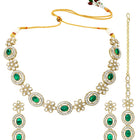 Gold Plated Emerald Opulence Necklace Set
