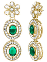 Gold Plated Emerald Opulence Necklace Set