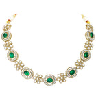 Gold Plated Emerald Opulence Necklace Set