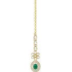 Gold Plated Emerald Opulence Necklace Set